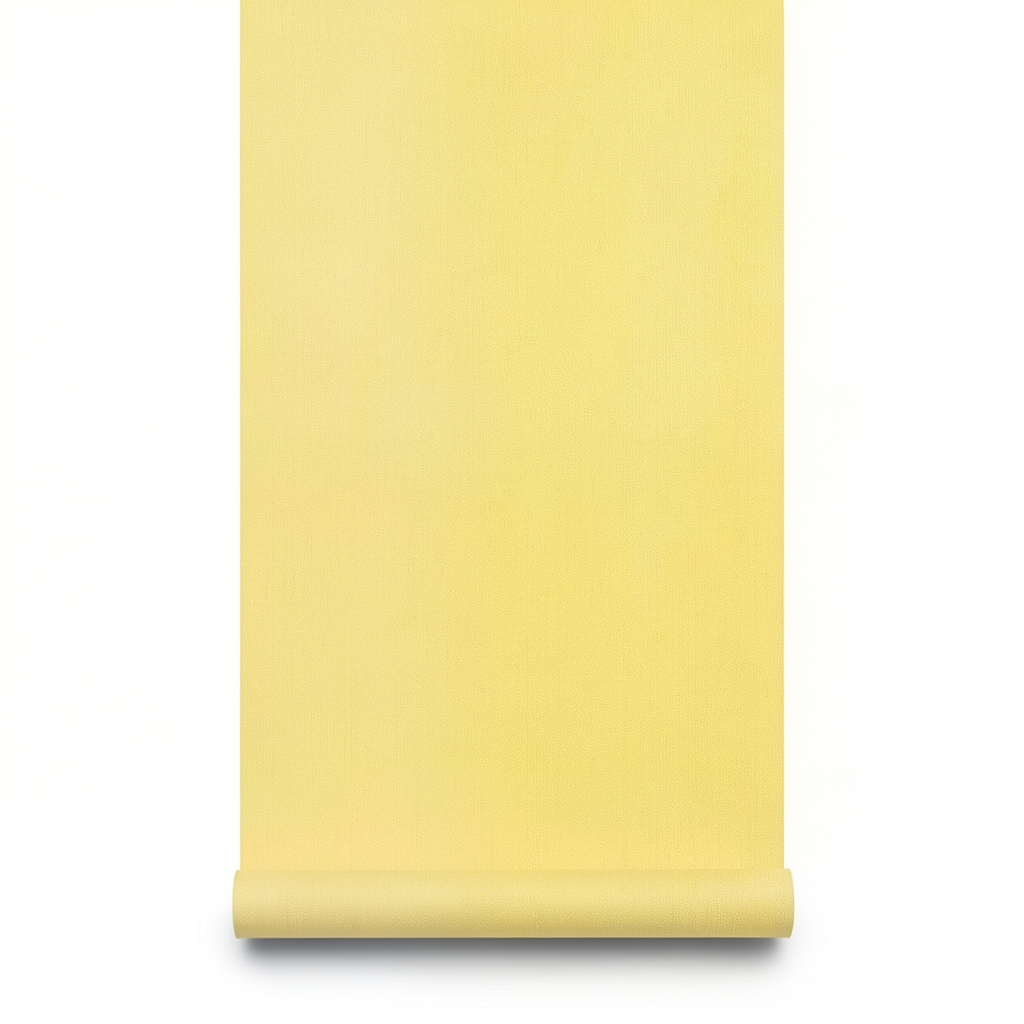 Wallpaper Plain Design 10 m x 0.53 m, Yellow Color, Model 17833
