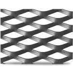 Hot Rolled Black Steel Expanded Metal Mesh Thickness 2 mm Width 1.22 m Length 1 m