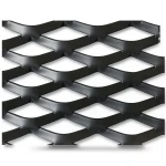 Hot Rolled Black Steel Expanded Metal Mesh Thickness 2 mm Width 1.22 m Length 7 m