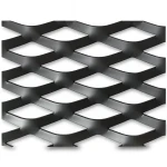 Hot Rolled Black Steel Expanded Metal Mesh Thickness 2 mm Width 1.22 m Length 2 m