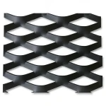 Hot Rolled Black Steel Expanded Metal Mesh Thickness 2.3 mm Width 1.22 m Length 1 m