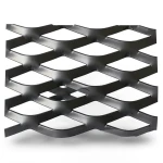 Hot Rolled Black Steel Expanded Metal Mesh Thickness 2 mm Width 1.22 m Length 4 m