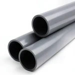 انابيب بلاستيك UPVC ضغط 9 بار مقاس 8 إنش سماكة 9 ملم لون رمادي غامق