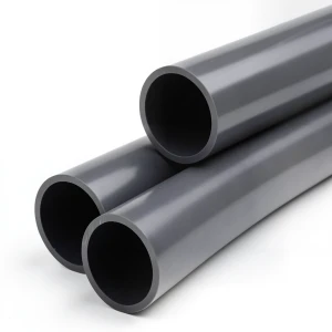 UPVC Plastic Pipe PN 12 Bar Size 1 1/4 inch Thickness 2.7 mm Dark Gray