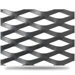 Hot Rolled Black Steel Expanded Metal Mesh Thickness 2 mm Width 1.22 m Length 6 m