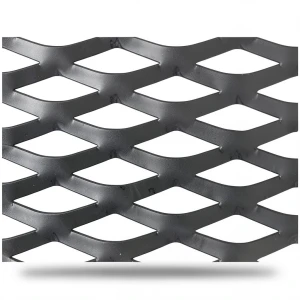 Hot Rolled Black Steel Expanded Metal Mesh Thickness 2 mm Width 1.22 m Length 6 m