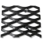 Hot Rolled Black Steel Expanded Metal Mesh Thickness 2 mm Width 1.22 m Length 7 m