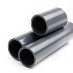 أنابيب بلاستيك UPVC ضغط 12 بار مقاس 6 إنش سمك 10.2 ملم لون رمادي غامق