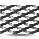 Hot Rolled Black Steel Expanded Metal Mesh Thickness 2.3 mm Width 1.22 m Length 1 m