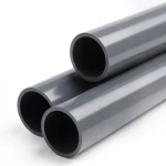 أنابيب بلاستيك UPVC ضغط 15 بار مقاس 1/2 إنش سمك 2.1 مم لون رمادي غامق
