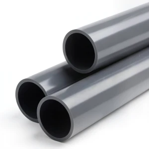 UPVC Plastic Pipe PN 15 Bar Size 1/2 inch Thickness 2.1 mm Dark Gray