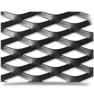 Hot Rolled Black Steel Expanded Metal Mesh Thickness 2.3 mm Width 1.22 m Length 3 m