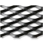 Hot Rolled Black Steel Expanded Metal Mesh Thickness 2.7 mm Width 1.22 m Length 2 m