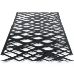Hot Rolled Steel Expanded Metal Mesh Thickness 2.3 mm Width 1.22 m Length 4 m, Black