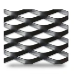 Hot Rolled Black Steel Expanded Metal Mesh Thickness 2 mm Width 1.22 m Length 1 m