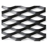 Hot Rolled Steel Expanded Metal Mesh Thickness 2.7 mm Width 1.22 m Length 4 m, Black
