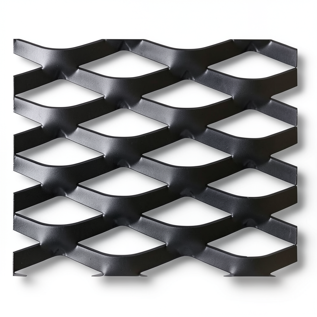 Hot Rolled Black Steel Expanded Metal Mesh Thickness 2.3 mm Width 1.22 m Length 7 m