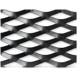 Hot Rolled Black Steel Expanded Metal Mesh Thickness 2 mm Width 1.22 m Length 4 m