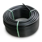 HDPE Plastic Coil Pipe PN 19.2 Bar PE 100 OD 75 mm SDR 7.4 Black