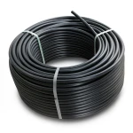 HDPE Plastic Coil Pipe PN 19.2 Bar PE 100, 90 mm OD, SDR 7.4, Black