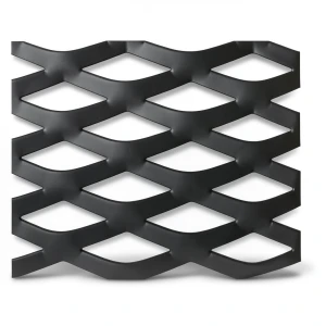 Hot Rolled Black Steel Expanded Metal Mesh Thickness 2.7 mm Width 1.22 m Length 3 m