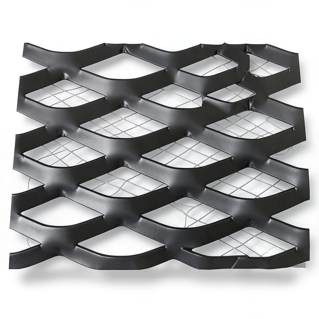 Hot Rolled Black Steel Expanded Metal Mesh Thickness 2 mm Width 1.22 m Length 7 m