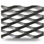 Hot Rolled Steel Expanded Metal Mesh Thickness 2.7 mm Width 1.22 m Length 4 m, Black