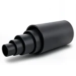 HDPE Polyethylene Pipe Nominal Pressure 9.9 Bar PE 100, 280 mm Diameter, SDR 13.6 Black