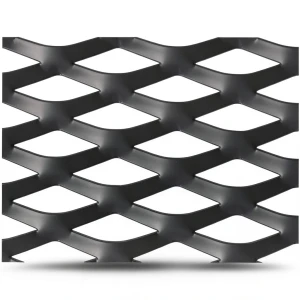 Hot Rolled Black Steel Expanded Metal Mesh Thickness 2.7 mm Width 1.22 m Length 5 m