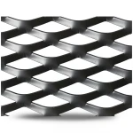 Hot Rolled Black Steel Expanded Metal Mesh Thickness 2.3 mm Width 1.22 m Length 2 m