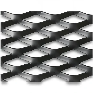 Hot Rolled Black Steel Expanded Metal Mesh 2.3 mm Thickness 1.22x6 m