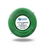 25sq mm Single Core Stranded Wire CU/PVC, 450/750 volts, Green Color | Jeddah Cables Company