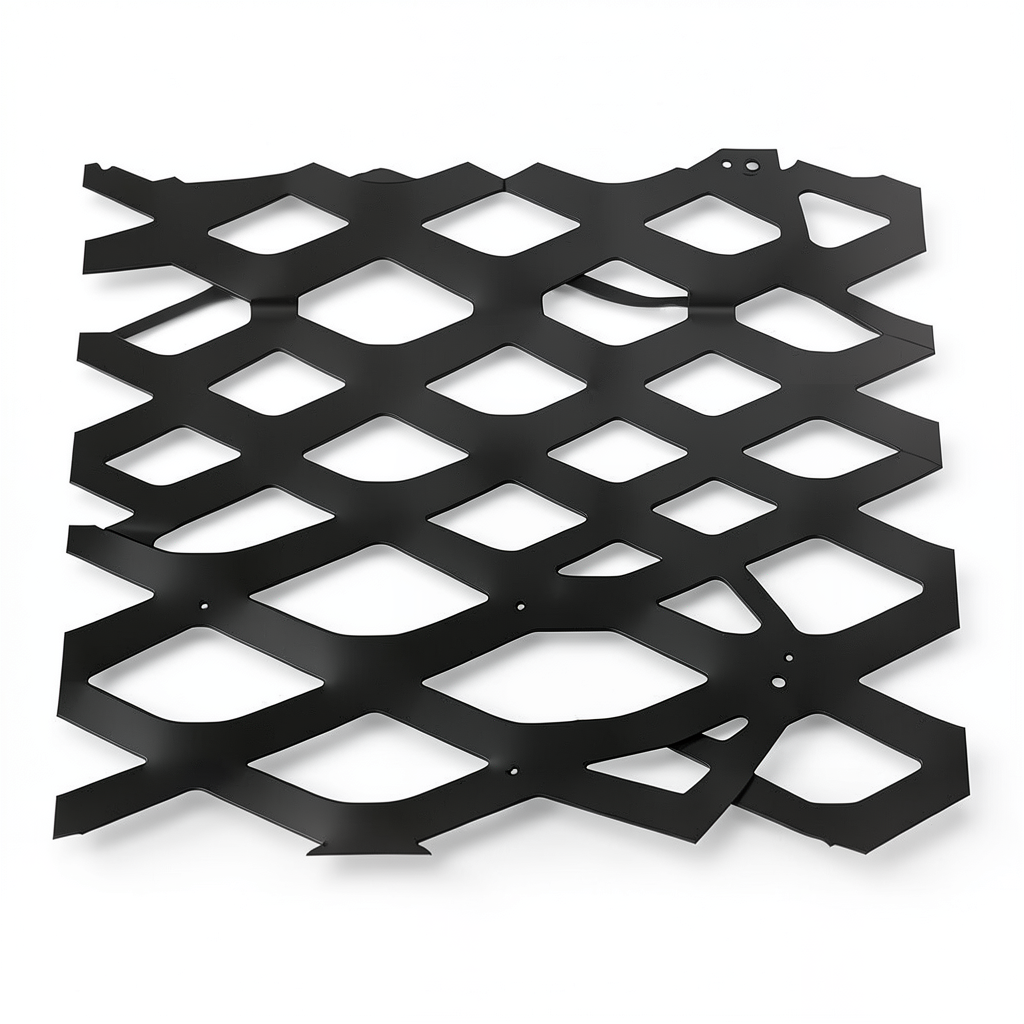 Hot Rolled Black Steel Expanded Metal Mesh Thickness 2.7 mm Width 1.22 m Length 2 m
