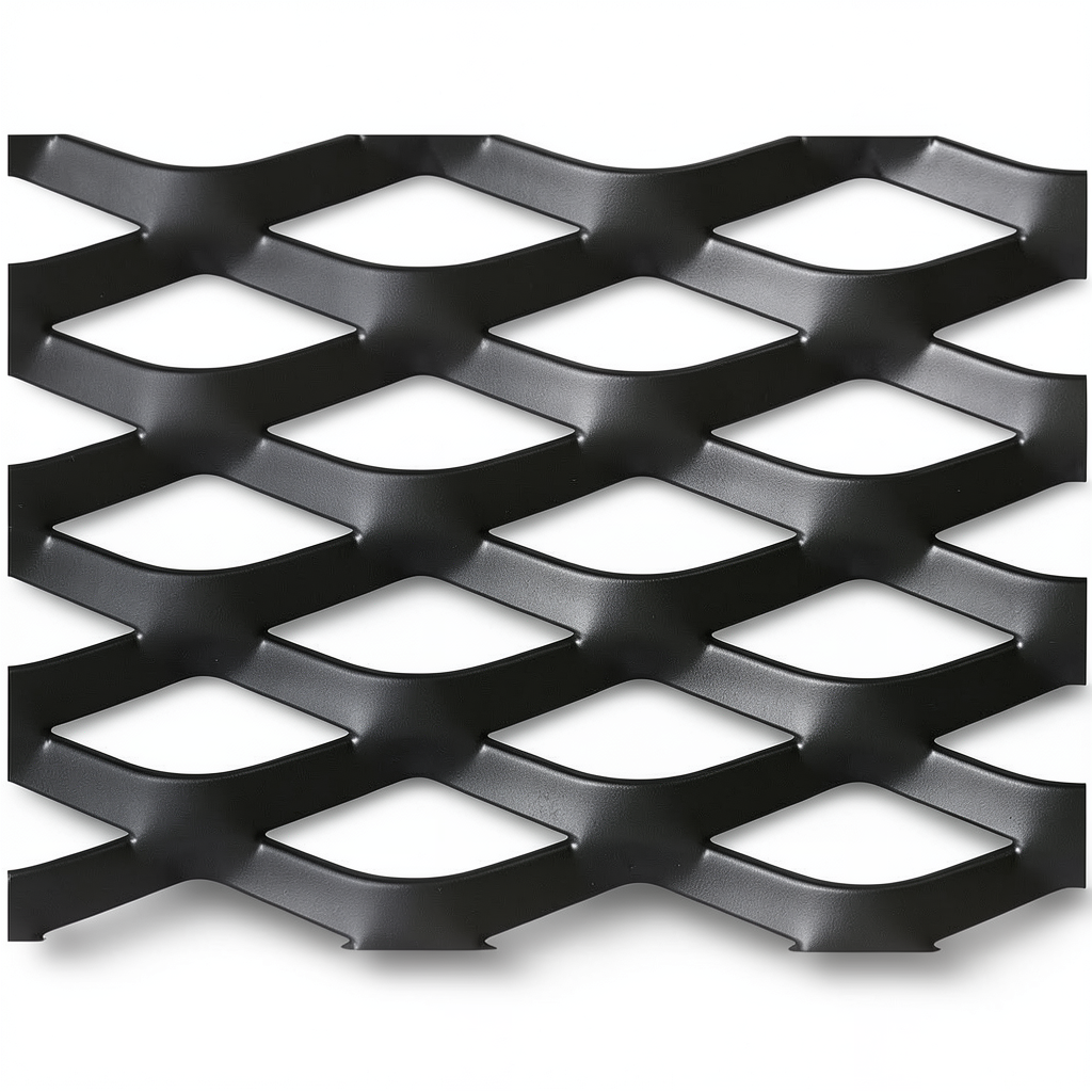 Hot Rolled Black Steel Expanded Metal Mesh Thickness 2.7 mm Width 1.22 m Length 5 m