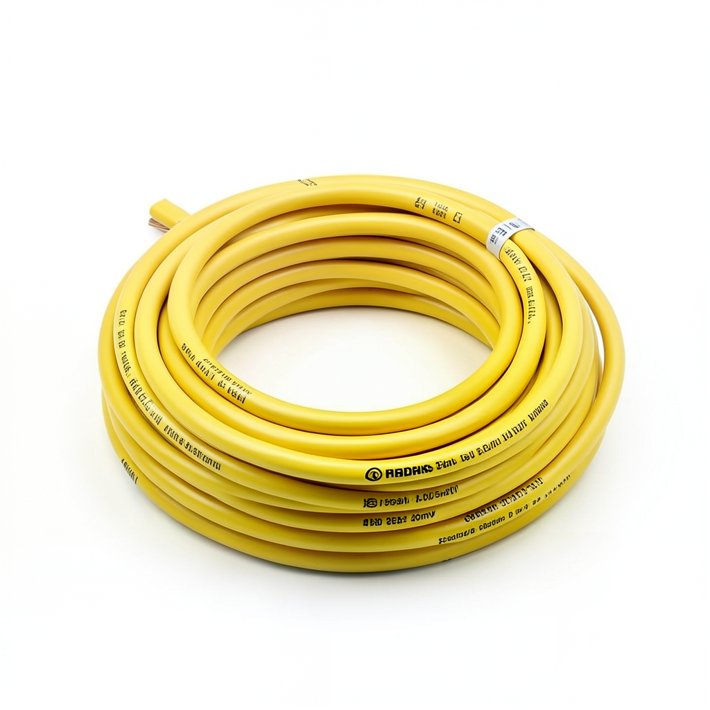 سلك مفرد نحاس مجدول CU/PVC مساحة مقطع 35mm2، 450/750 فولت، لون أصفر | شركة كابلات جدة