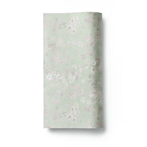 Floral Wallpaper 10 m x 0.53 m Pale Green, Model 221303