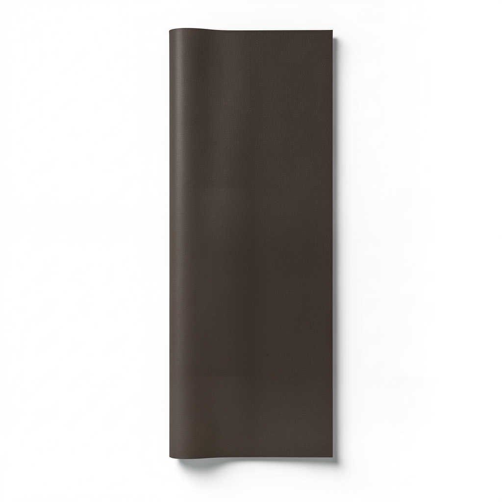 Plain Wall Decoration 10m x 0.53m, Dark Brown Color