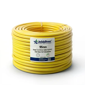 Single Core Stranded Cable CU/PVC 95mm Conductor, 450/750V, Yellow | Jeddah Cables Company