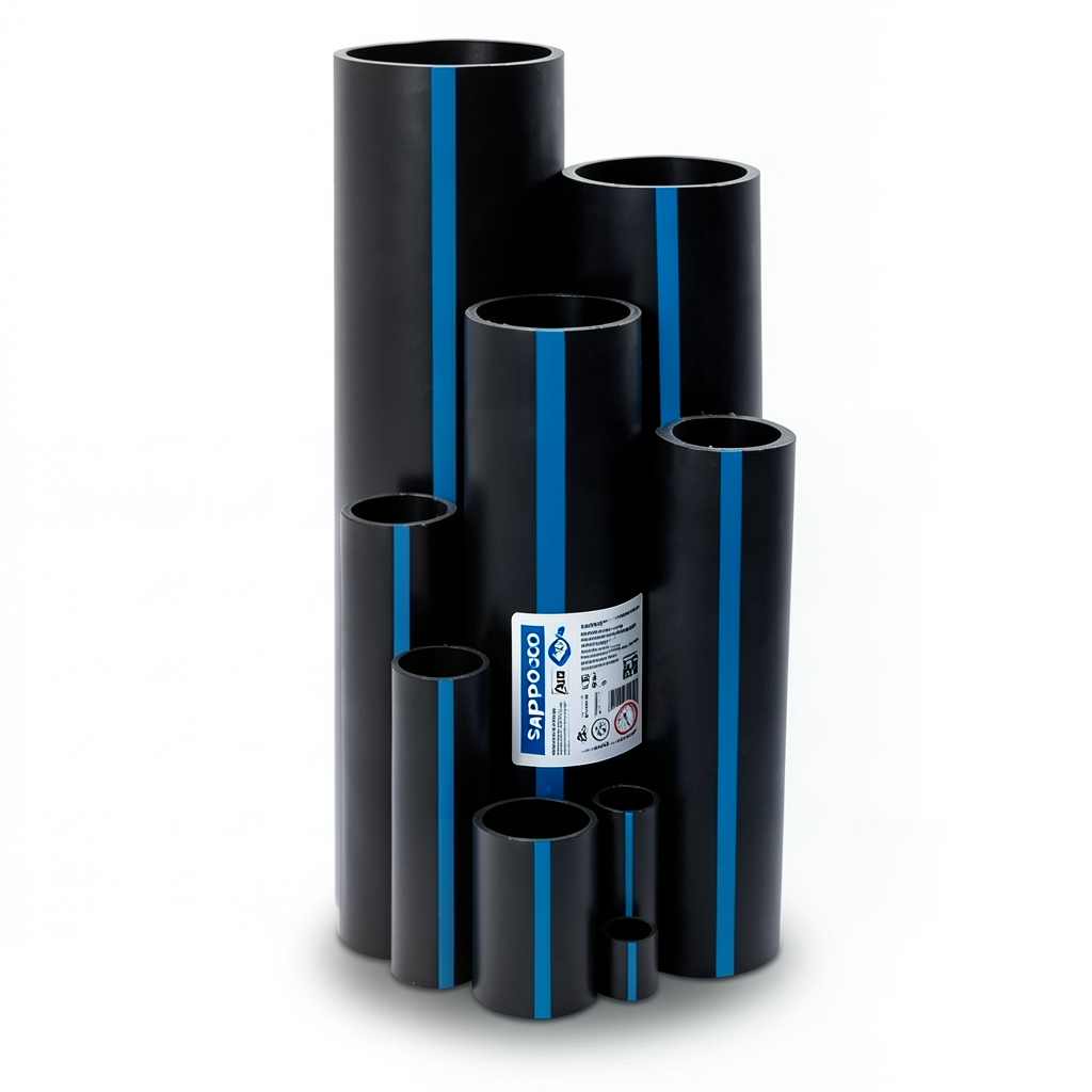 Sappco HDPE Pipes PE 100 Pressure 16 Bar Outside Diameter 25 mm Thickness 2.3 mm Black | SAPPCO