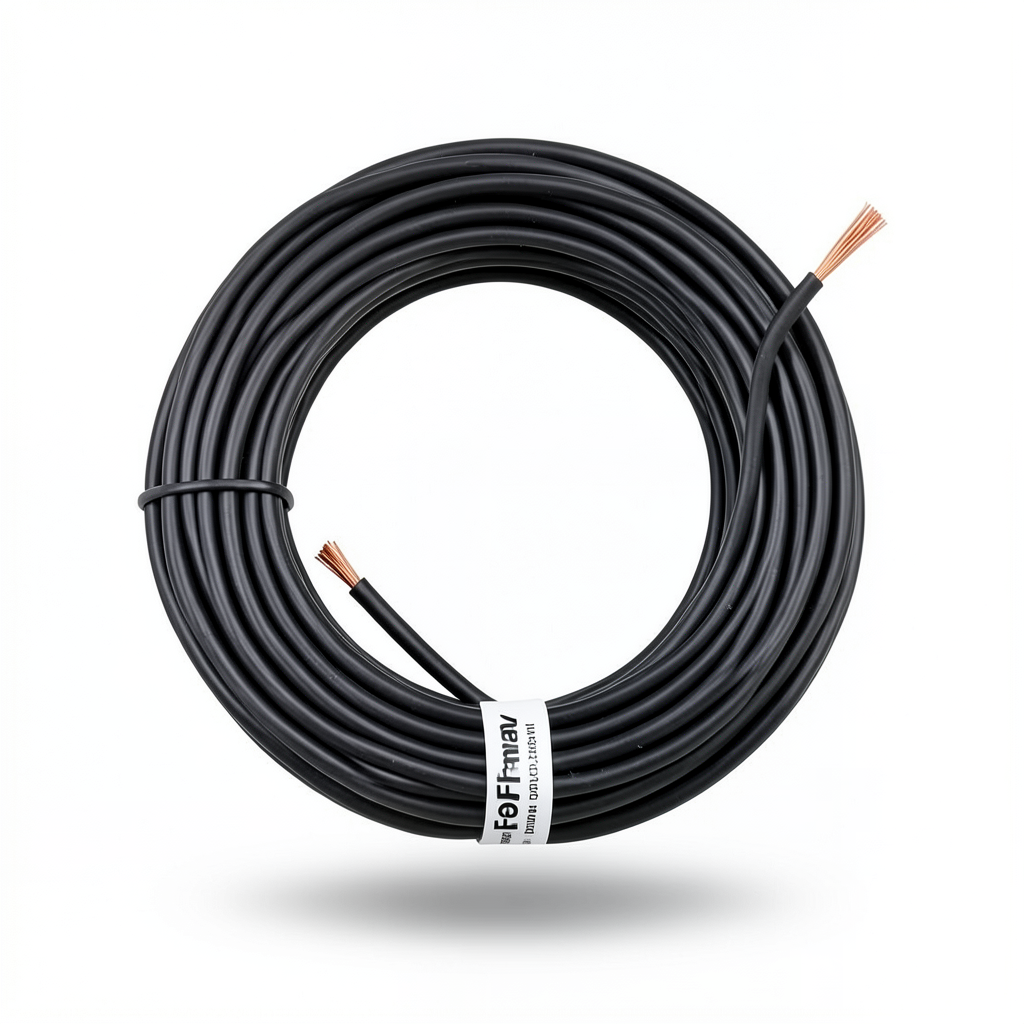 Copper Flexible Electrical Wire Conductor 10mm, 450/750V, Heat Resistant PVC Insulated, Black | Al Fanar