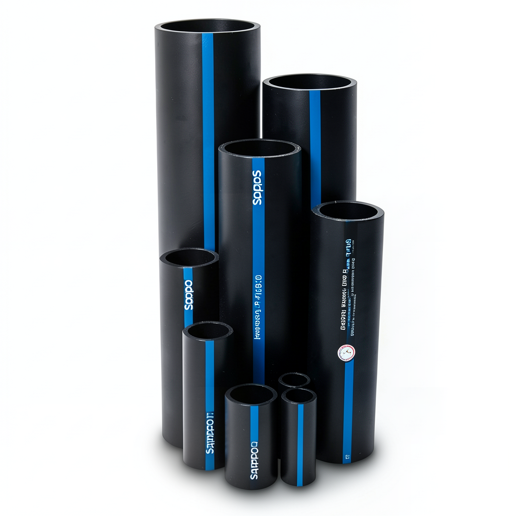 Sappco HDPE Pipes PE 100 Pressure 16 Bar Outside Diameter 125 mm Thickness 11.4 mm Black | SAPPCO