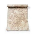Italian Patterned Wallpaper 10m x 0.53m Light Brown, Model 73524