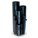 Sappco HDPE Pipes PE 100 Pressure 16 Bar Outside Diameter 200 mm Thickness 18.2 mm Black Color | SAPPCO