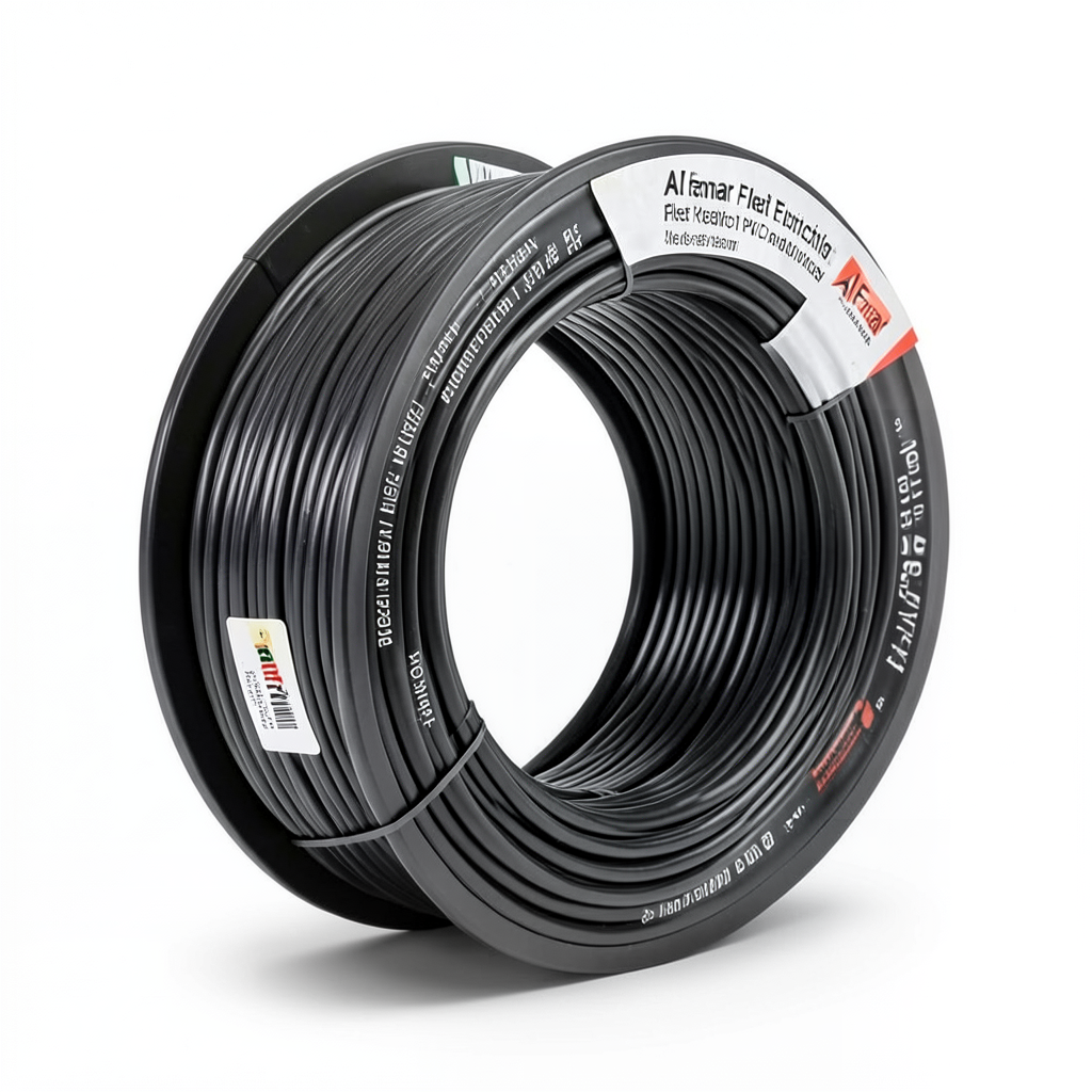 سلك مرن نحاس كهربائي مقاس 50mm، 450/750 فولت، عزل PVC مقاوم للحرارة، أسود | شركة الفنار