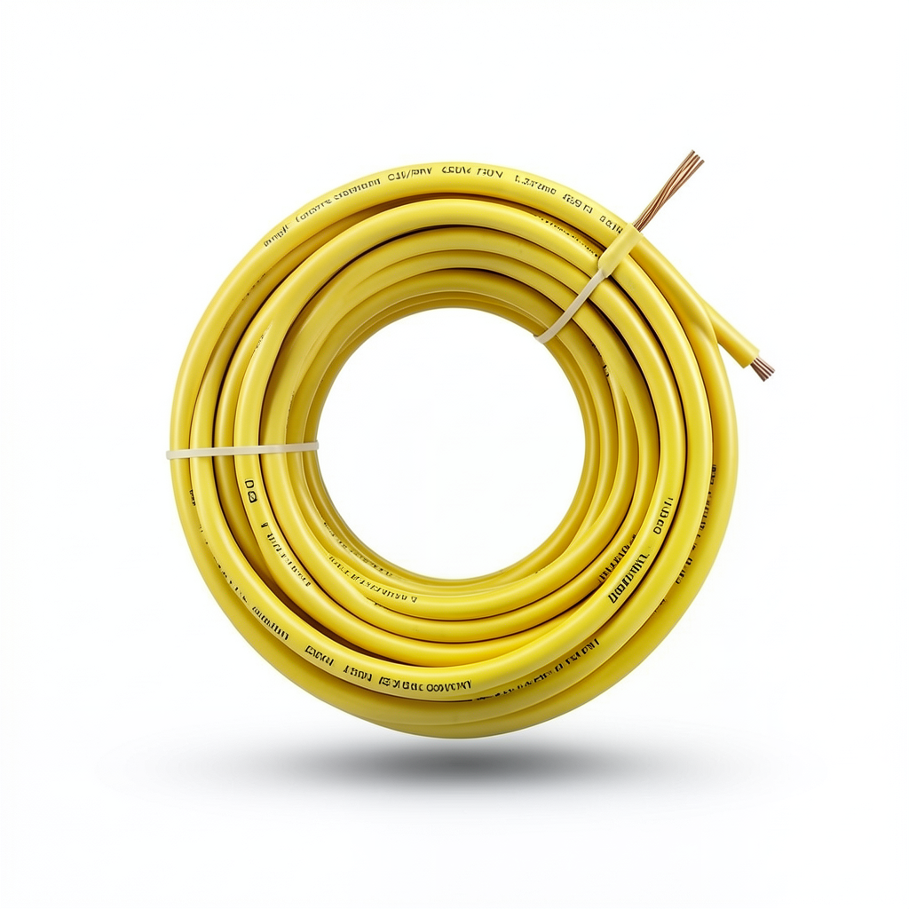 سلك مفرد نحاس مجدول CU/PVC مقاس 1.5mm 450/750 فولت لون أصفر | شركة كابلات جدة