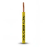 Single Core Stranded Cable CU/PVC 6mm2 450/750V Yellow | Jeddah Cables Company