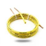 Single Core Stranded Electric Wire CU/PVC 10mm2, 450/750V, Yellow | Jeddah Cables Company