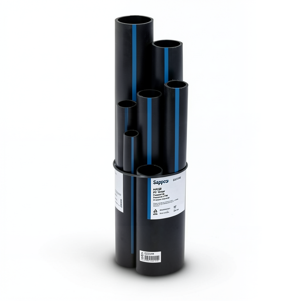 مواسير HDPE سابكو PE 100 ضغط 16 بار قطر خارجي 20 مم سمك 2 مم لون اسود | سابكو
