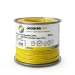 Single Core Stranded Cable CU/PVC 25mm2, 450/750V, Yellow | Jeddah Cables Company