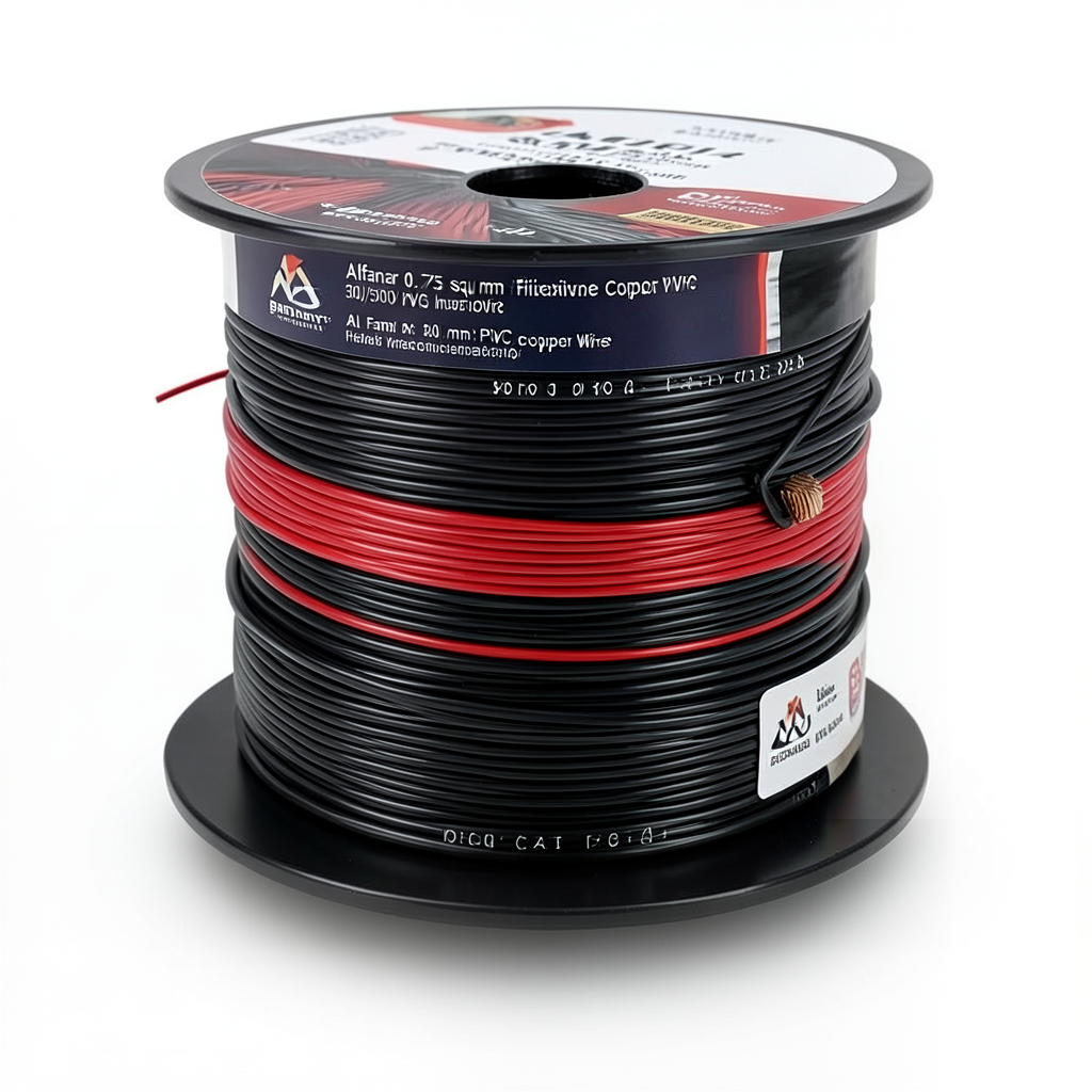 Alfanar 0.75 sq mm Flexible Copper Wire 300/500V PVC Insulation 300ft | Al Fanar